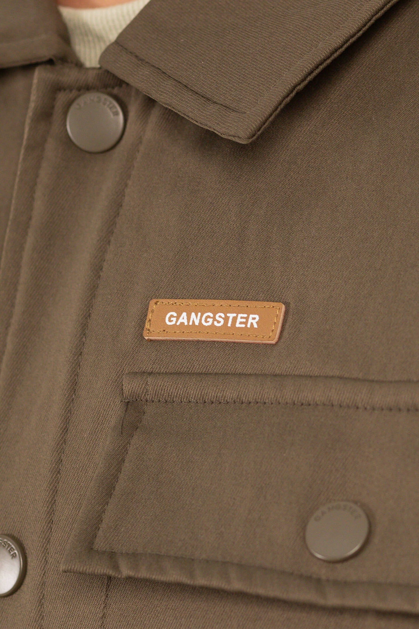 Chaqueta Overshirt Habit Verde Oliva