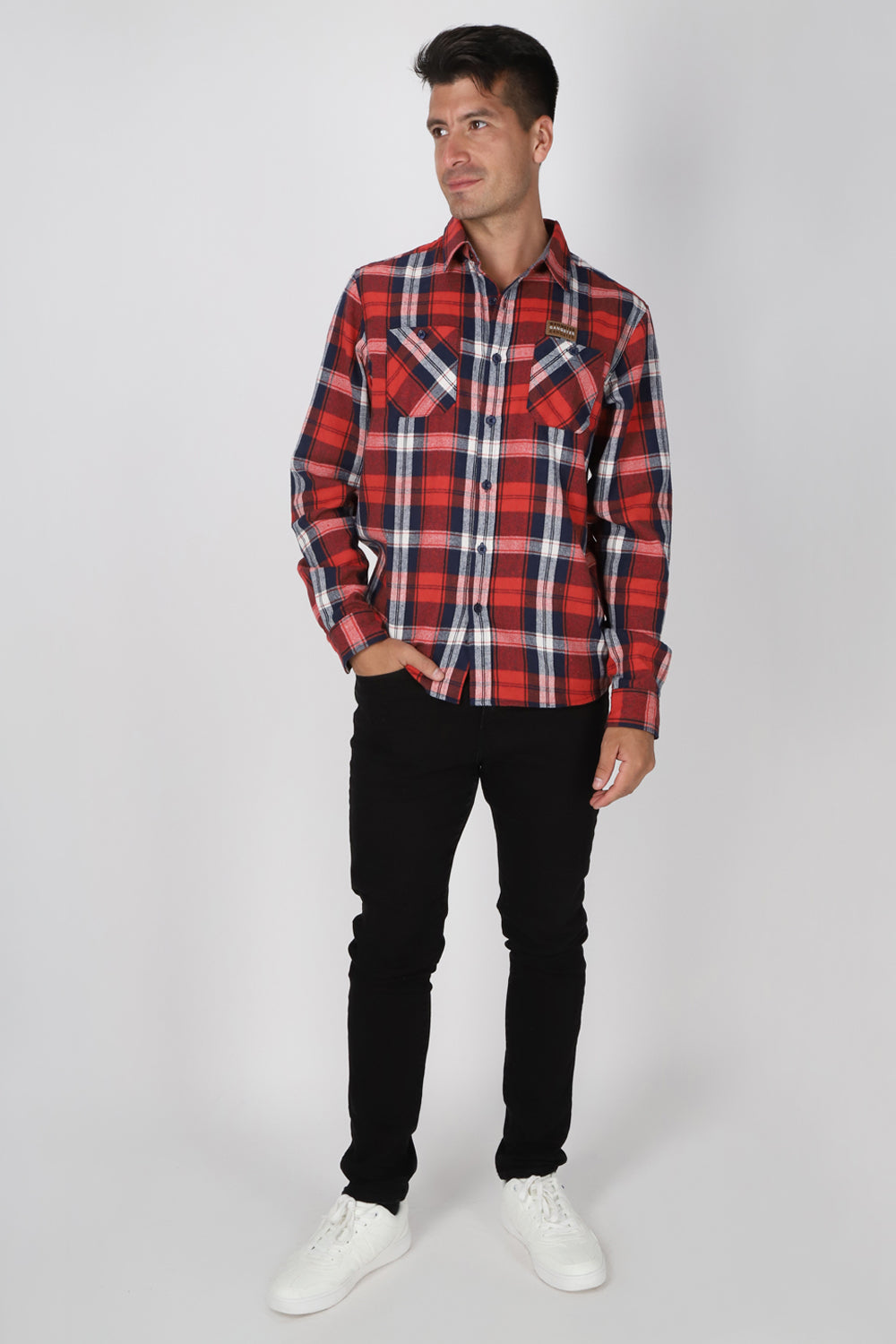 Camisa Franela ML Fireside Rojo Gangster