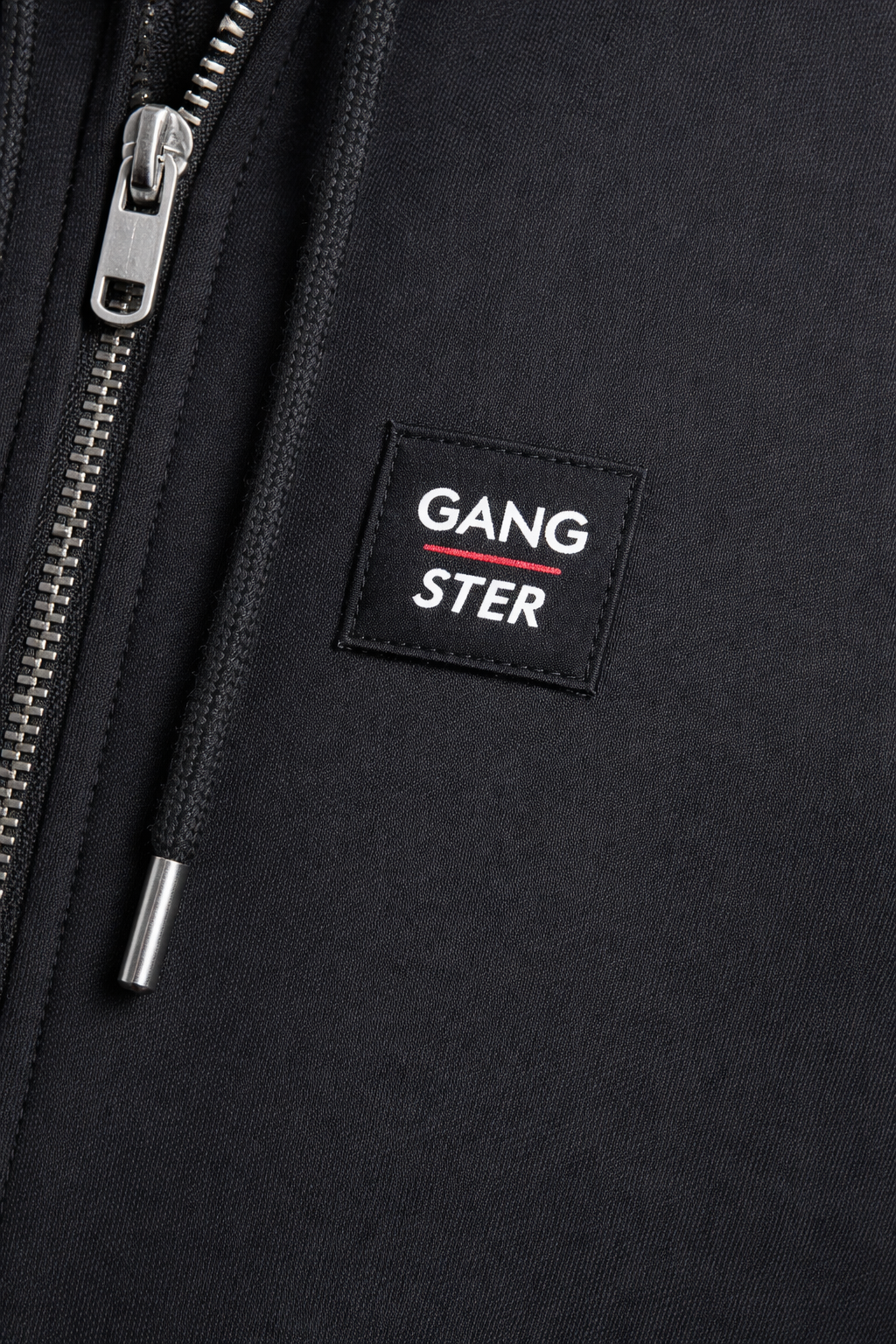 Plus Poleron Fullzipper Loop Negro