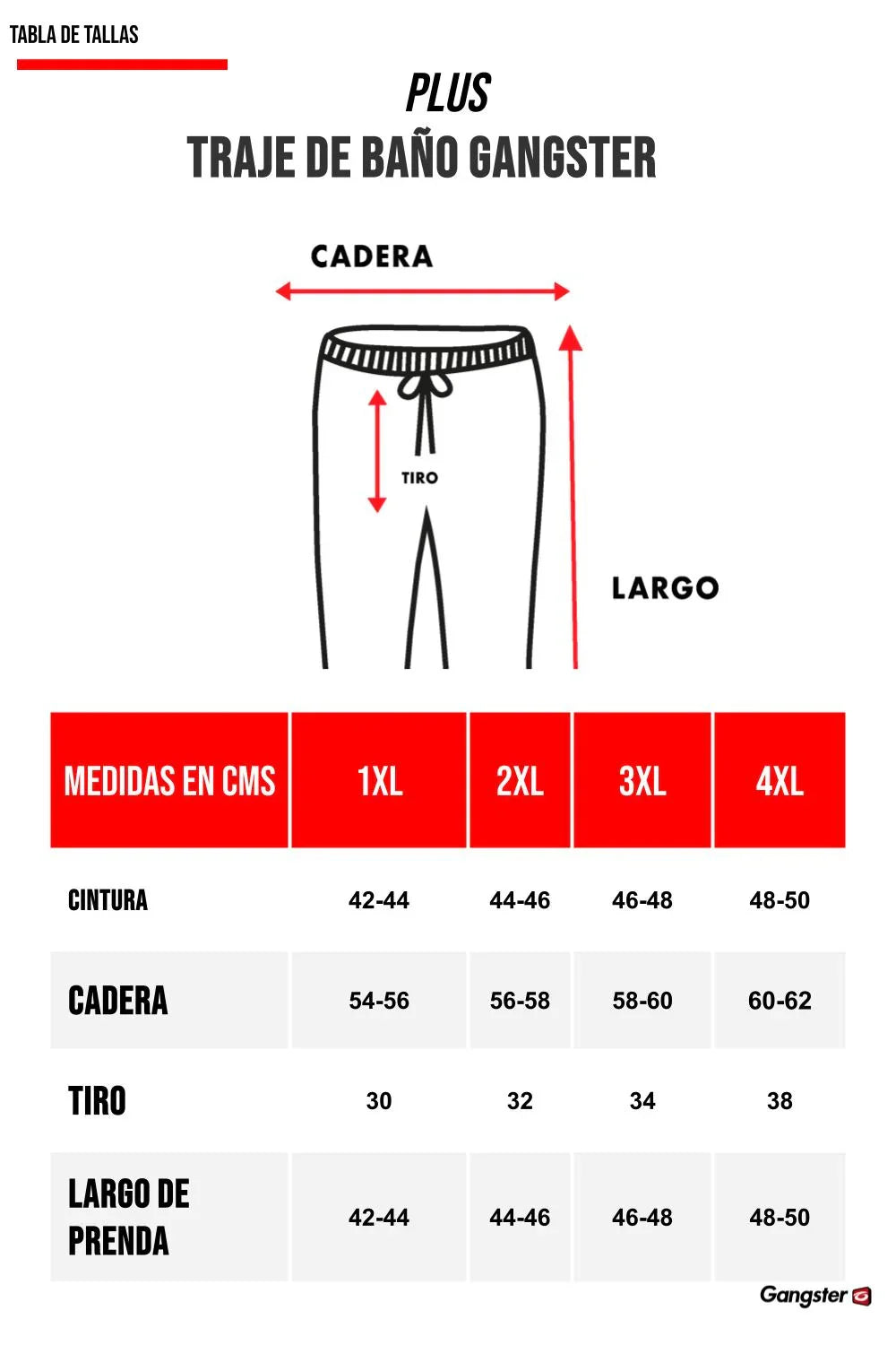 Plus Traje Baño Volley Traje Baño Solid Azul Gangster - Gangster