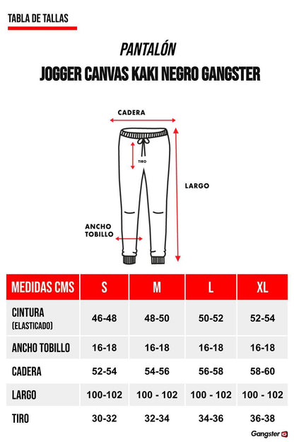 Pantalon Jogger Canvas Over Kaki Gangster - Gangster