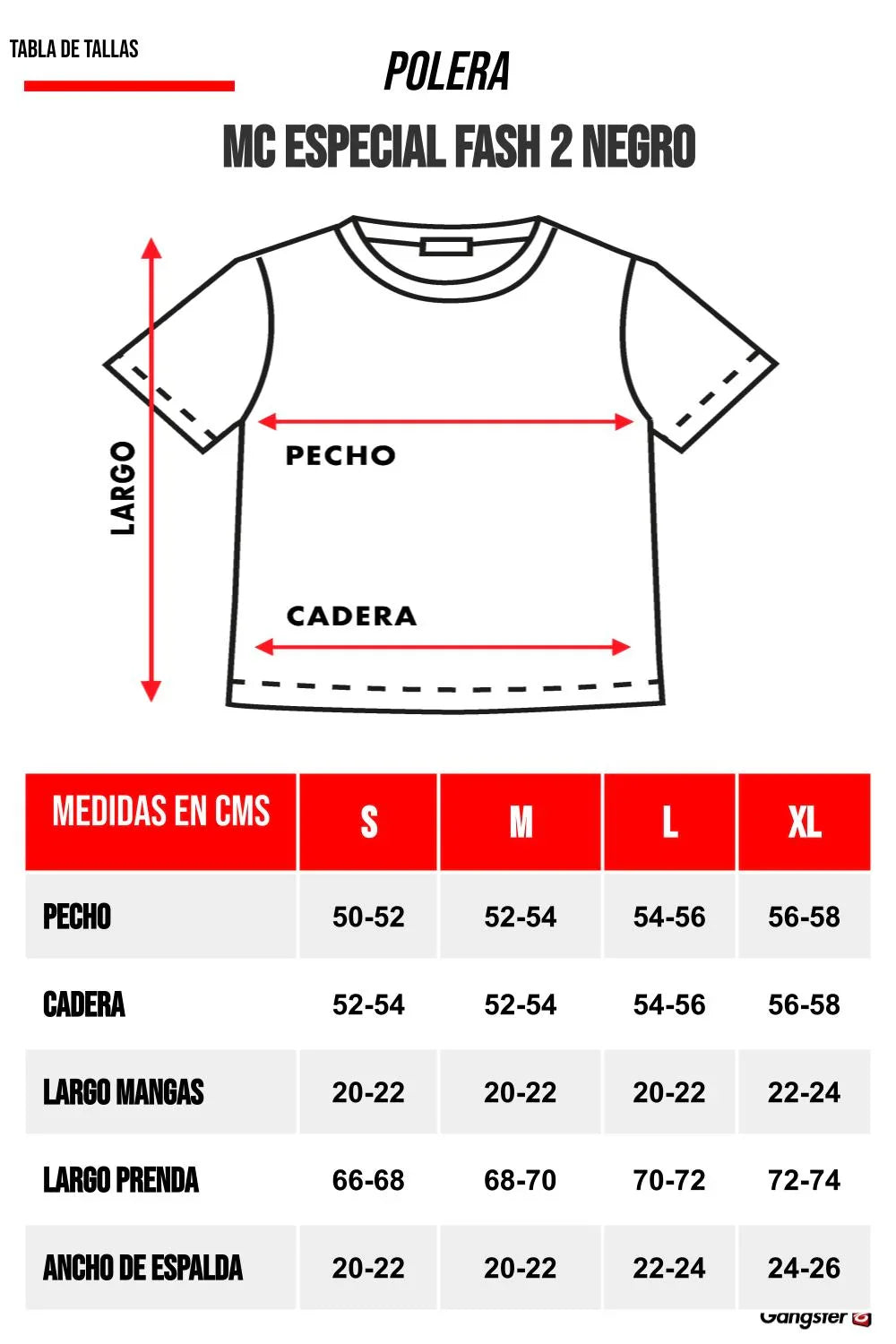 Polera Mc Especial Fash 2 Negro Gangster - Gangster