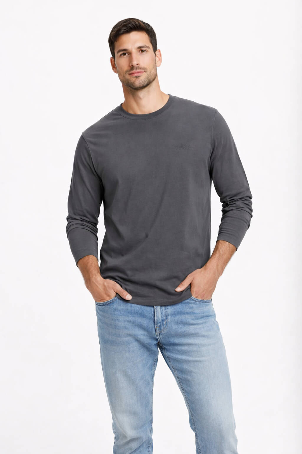 Polera ML Field Gris - S