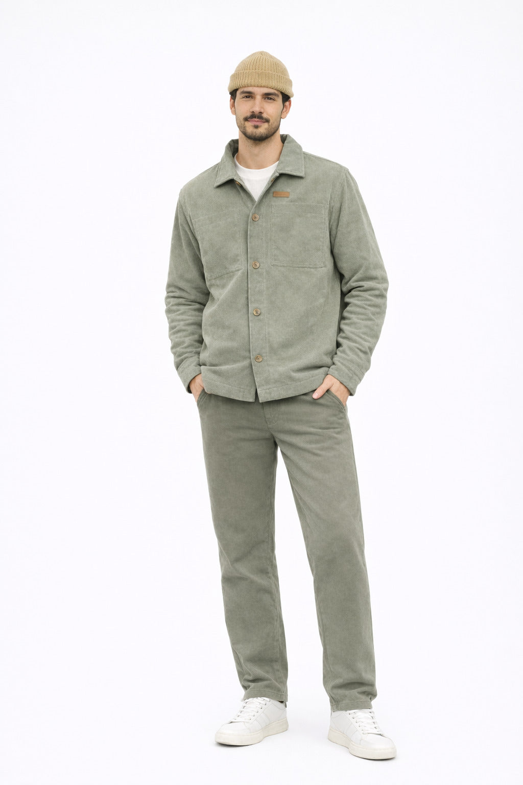 Chaqueta Overshirt Sway Verde-4