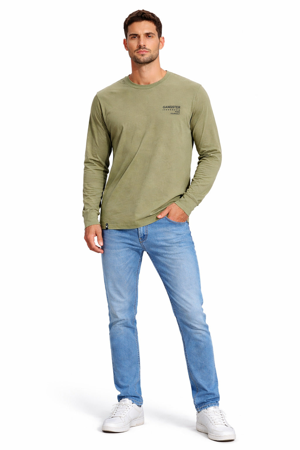 Polera ML Field Verde Oliva-thumbmail-4