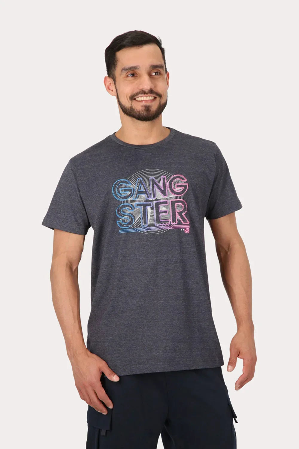 Polera Mc Básica Leme Gris Gangster - Gangster