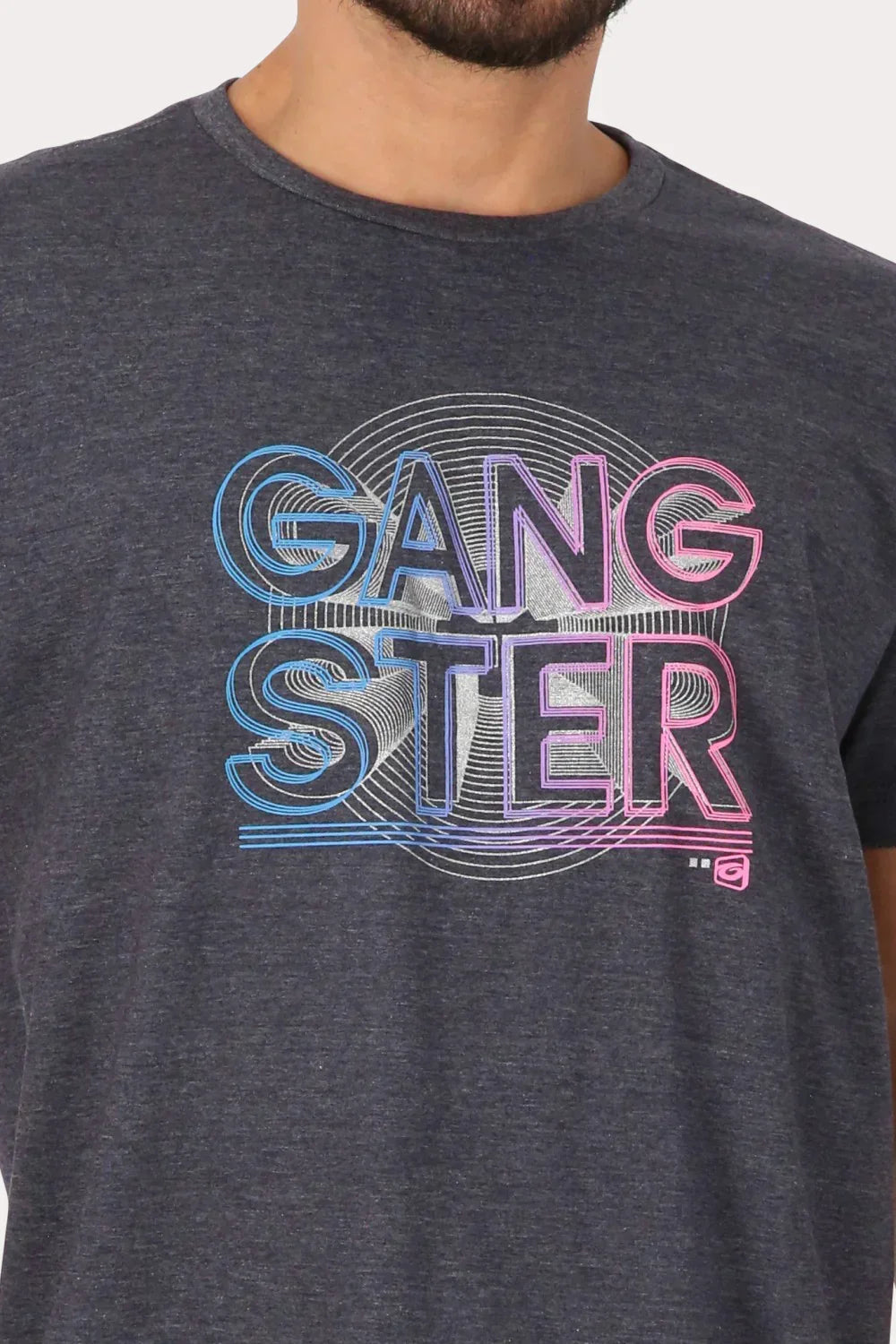 Polera Mc Básica Leme Gris Gangster - Gangster