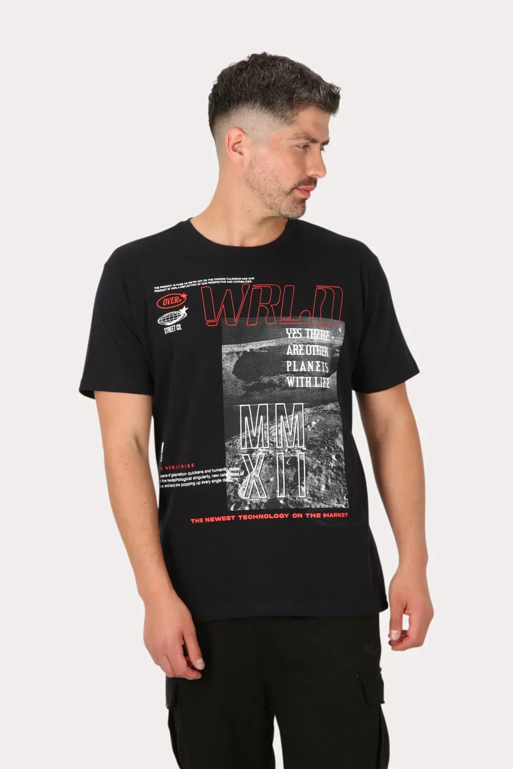 Polera Mc Básica Rasing Negro Overcore - Gangster