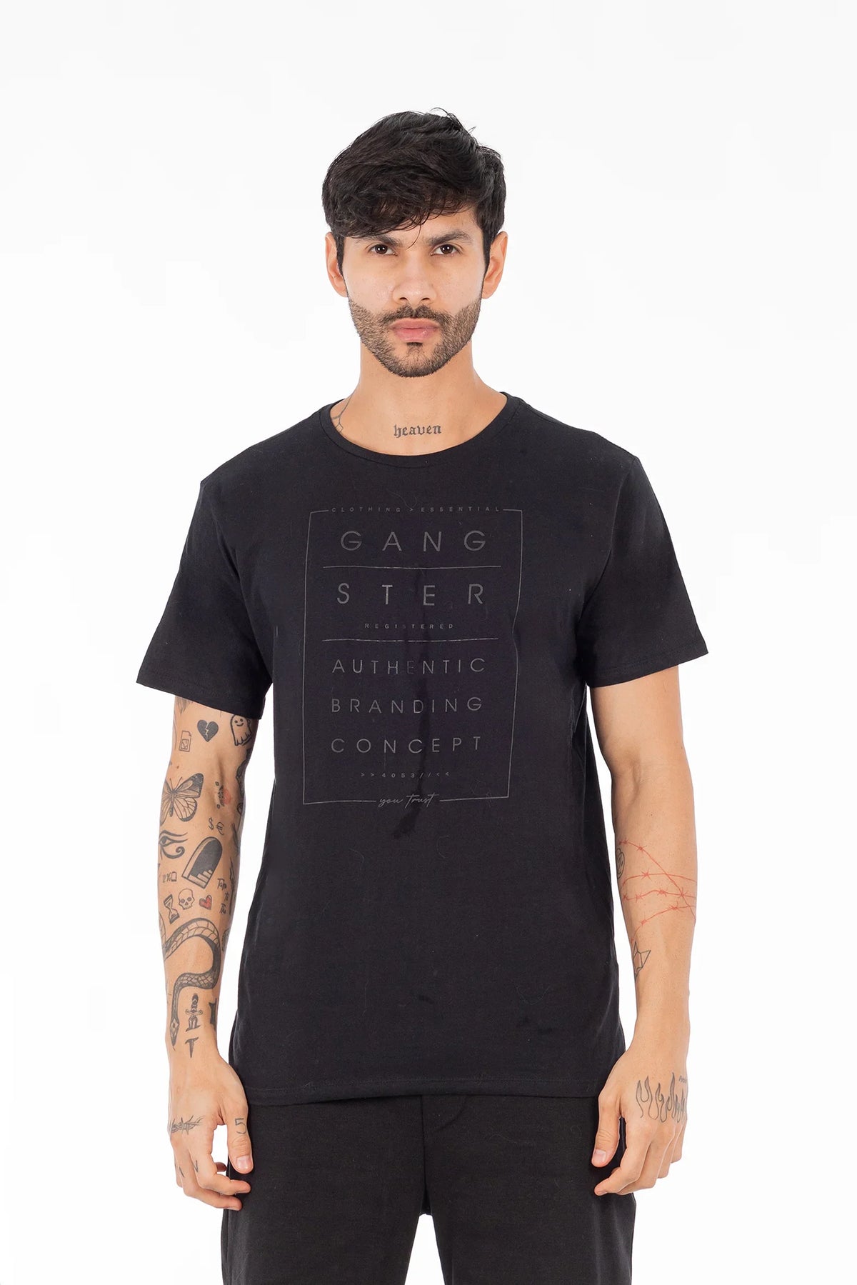 Polera Mc Basica Hills Negro - Gangster