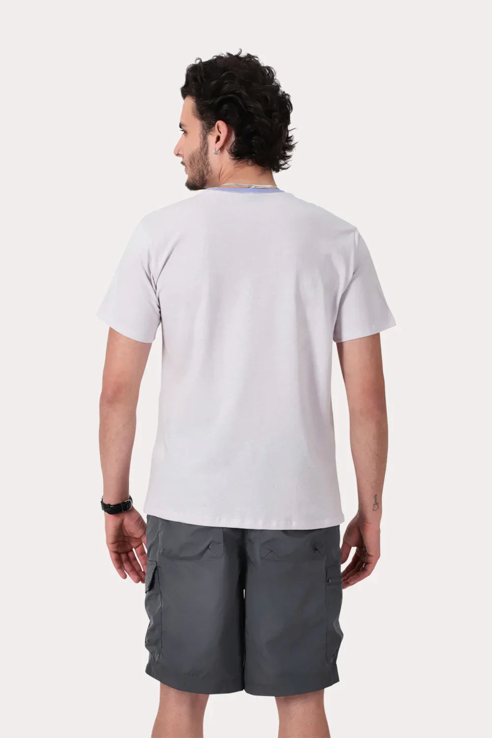 Polera Mc Basica Hills Morado Melange - Gangster
