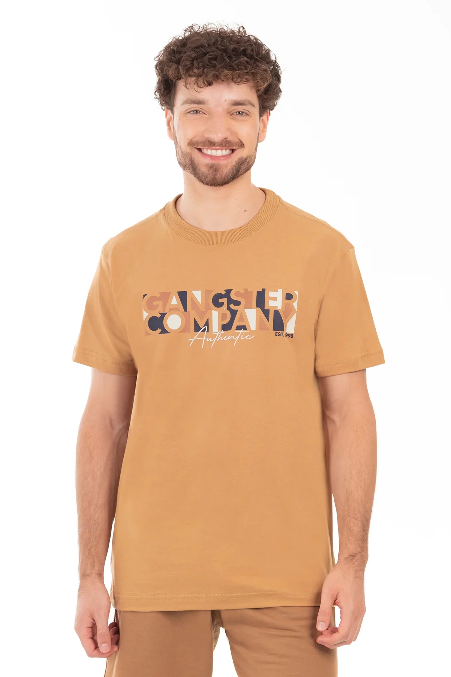 Polera Mc Basica Bowery Mostaza - Gangster
