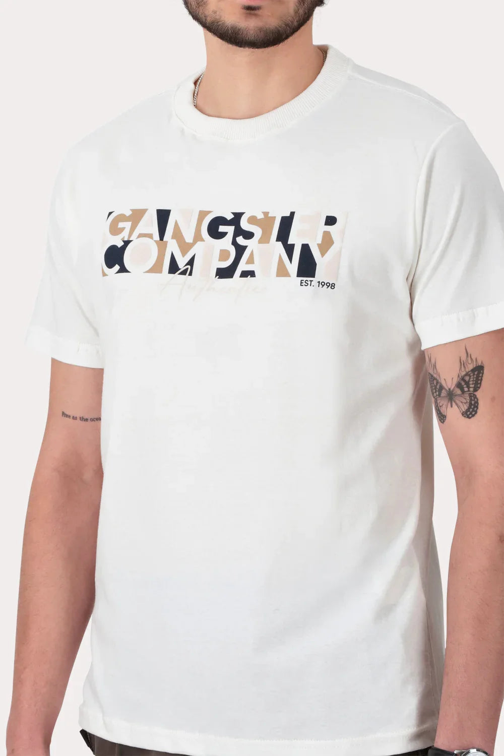 Polera Mc Basica Bowery Blanco - Gangster