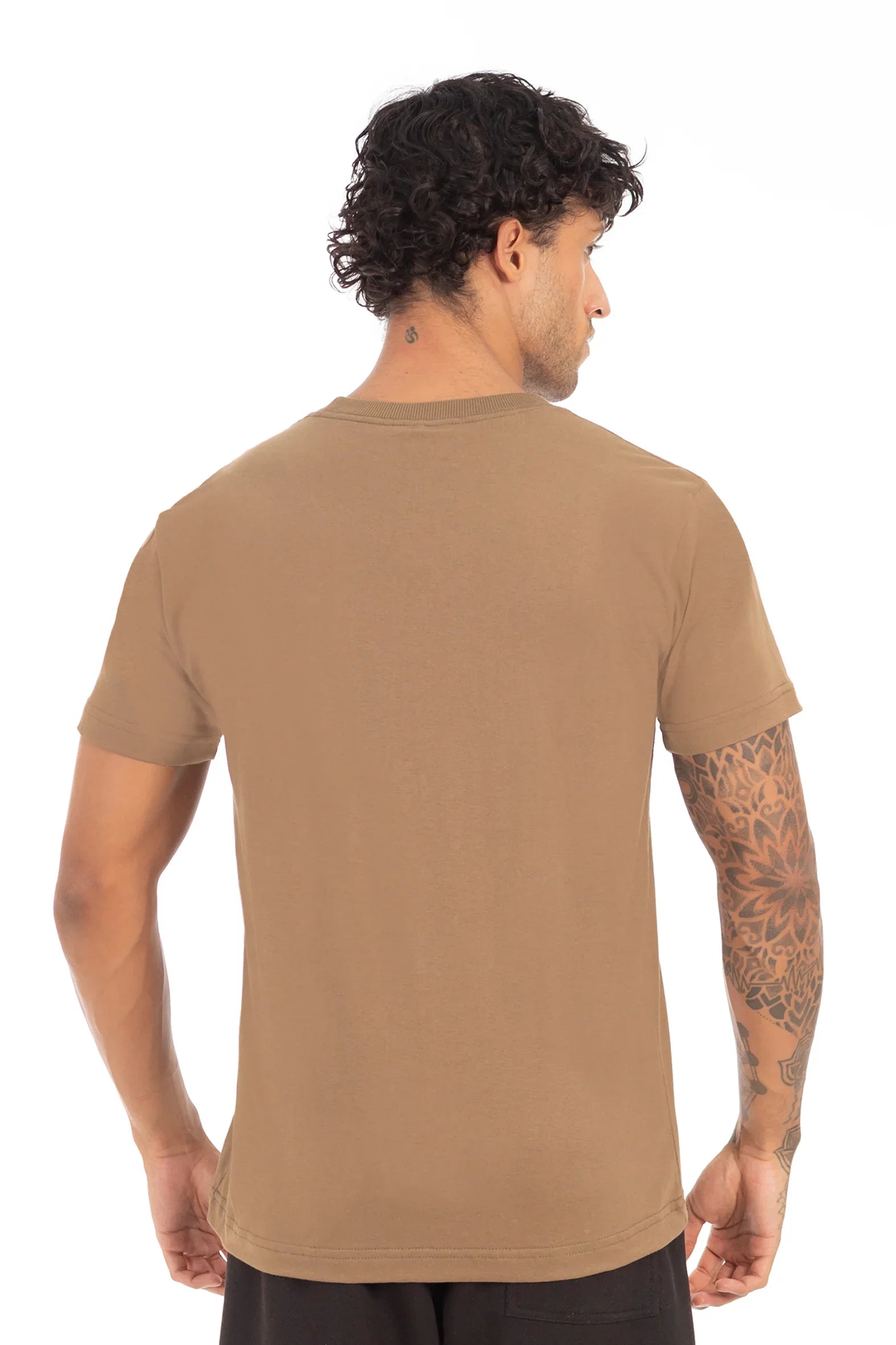 Polera Mc Basica Essex Café - Gangster