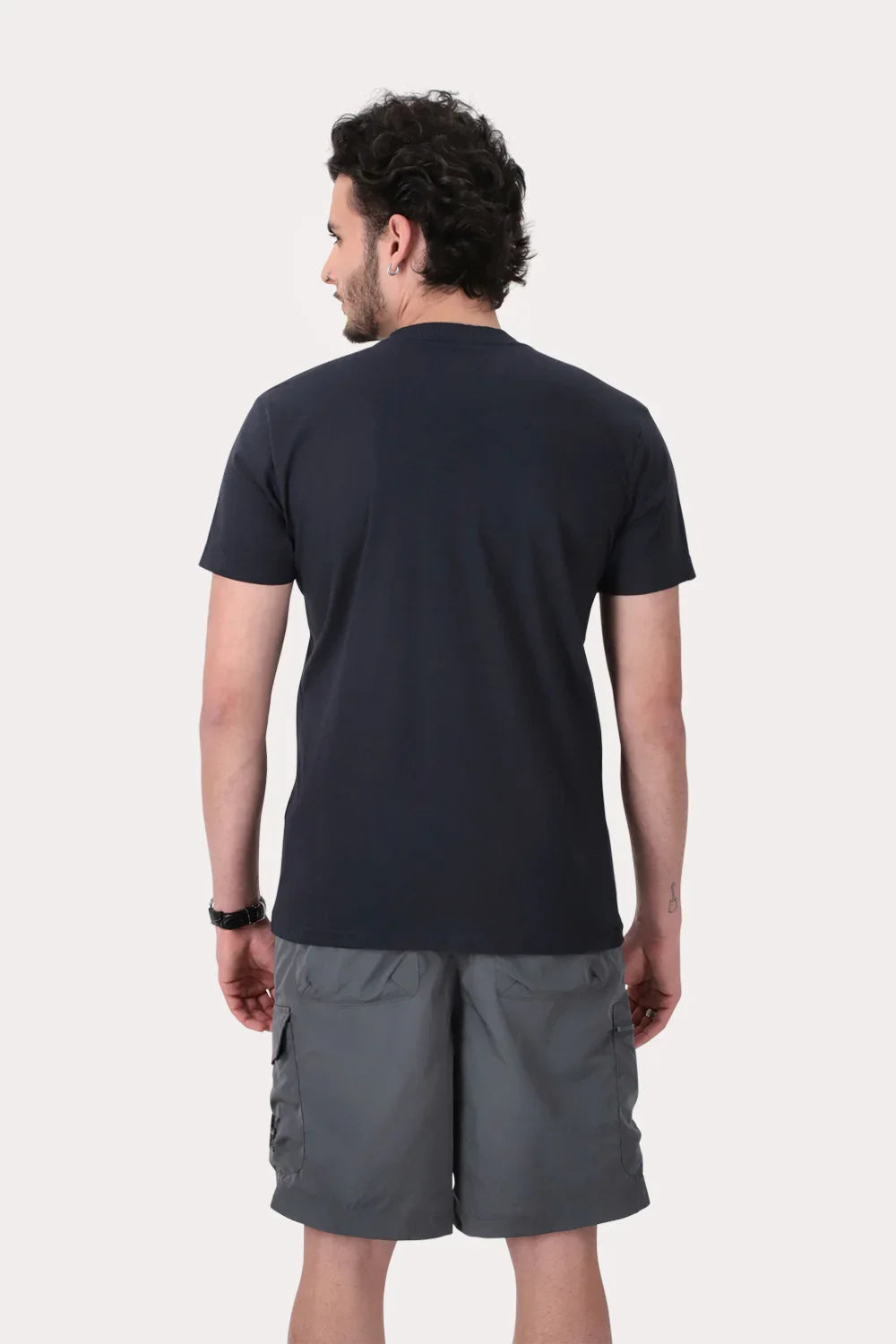 Polera Mc Basica Essex Azul Marino - Gangster