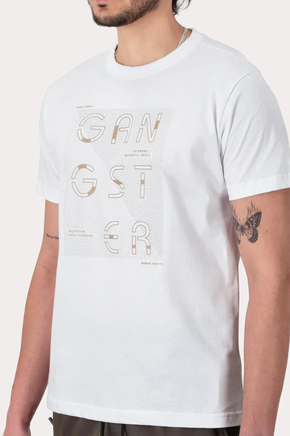 Polera Mc Basica Broadway Blanco - Gangster