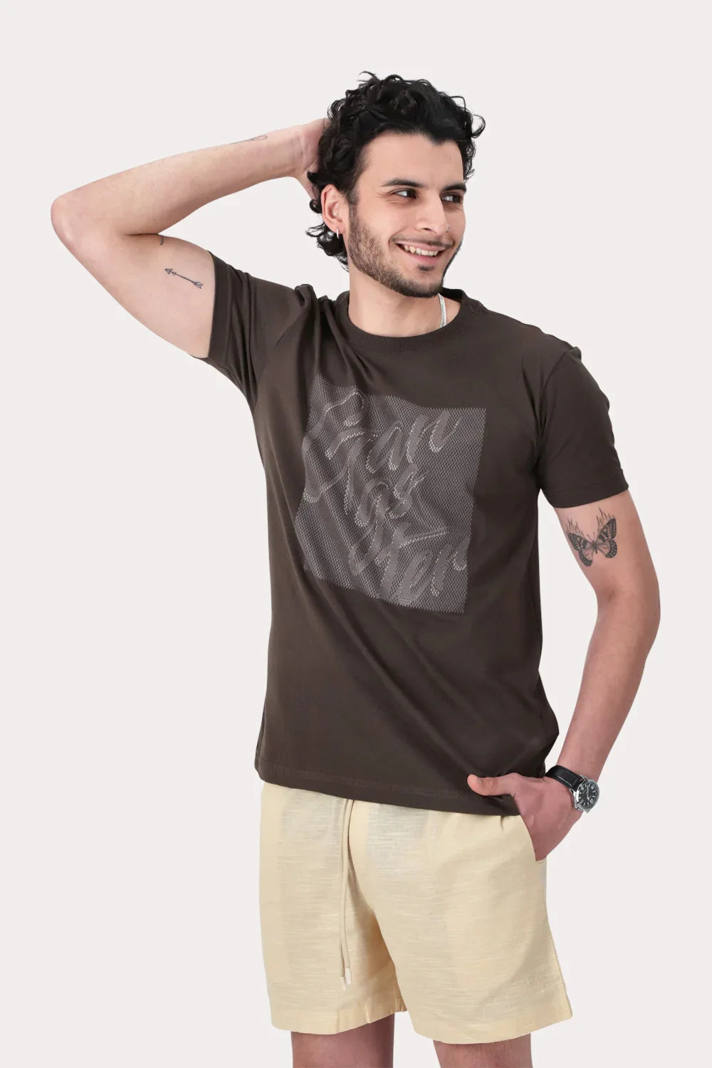 Polera Mc Basica West 4 Café Oscuro - Gangster