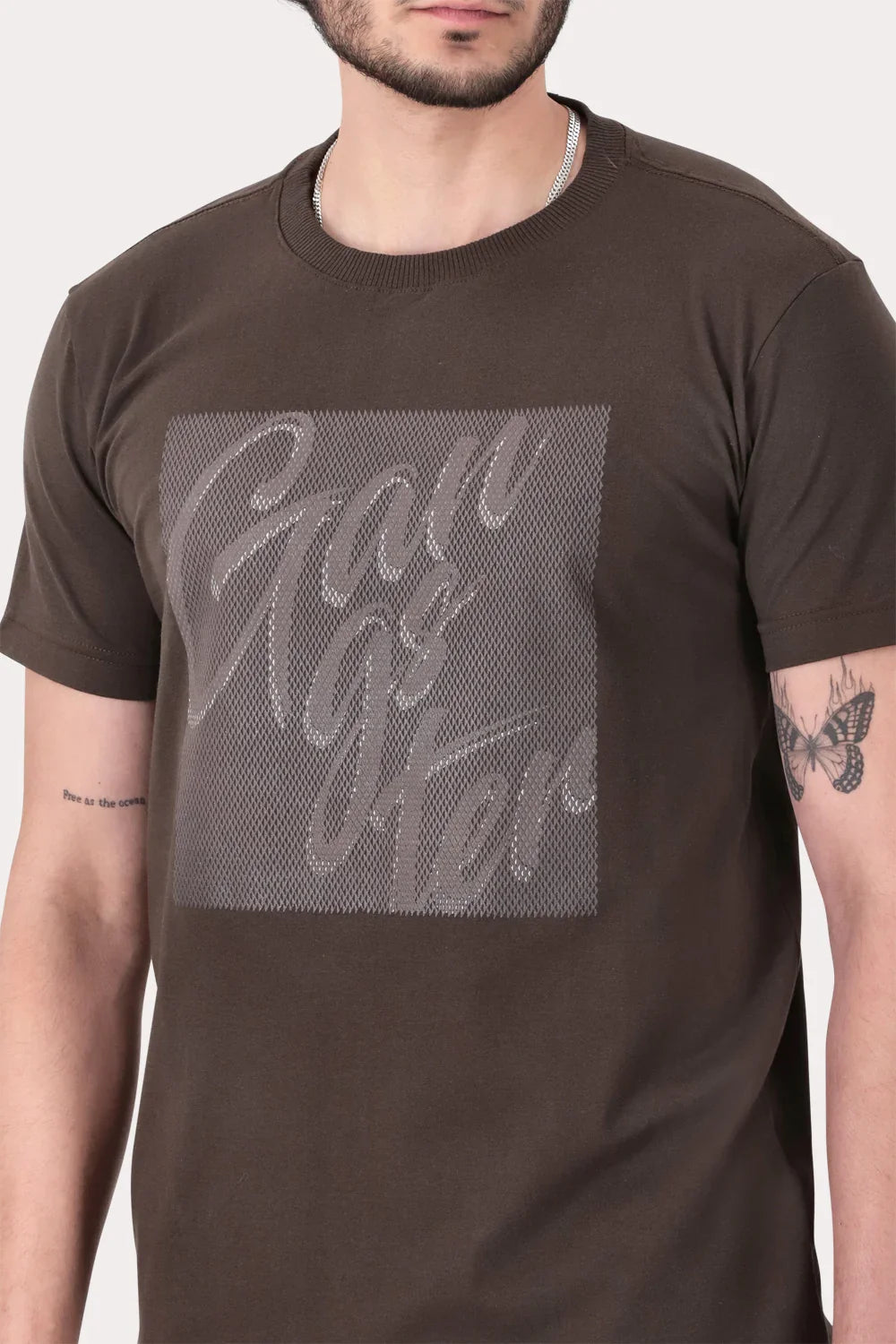 Polera Mc Basica West 4 Café Oscuro - Gangster