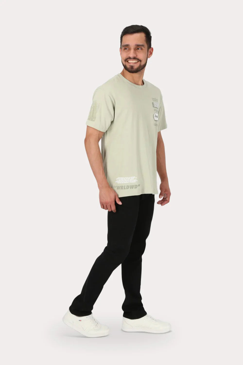 Polera Mc Básica Loose Fit Verde Gangster - Gangster