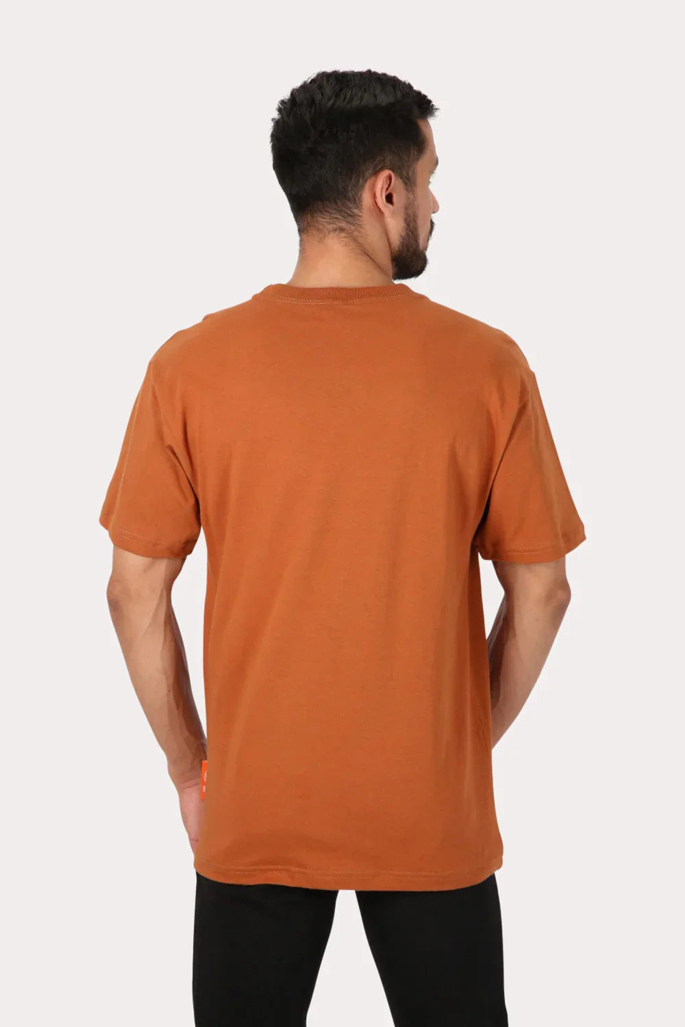 Polera Mc Básica Relaxed Fit Café Overcore - Gangster