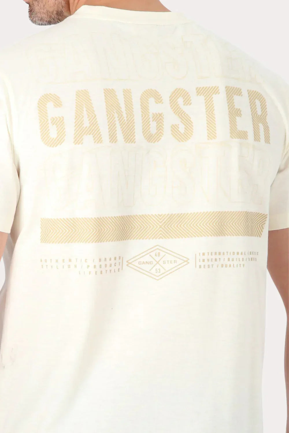 Polera Mc Básica Arpoa Blanco Gangster - Gangster