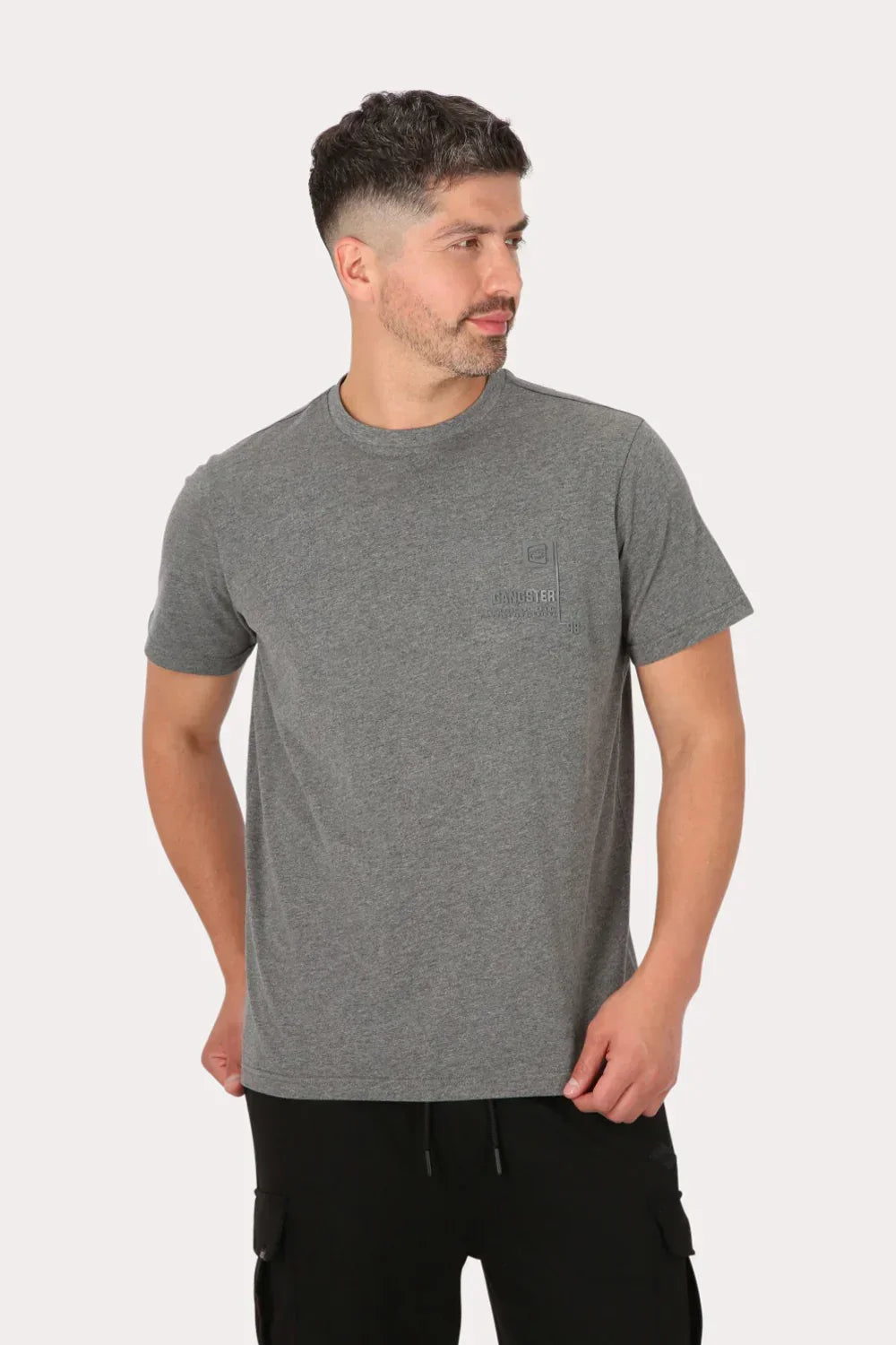 Polera Mc Básica Arpoa Gris Gangster - Gangster