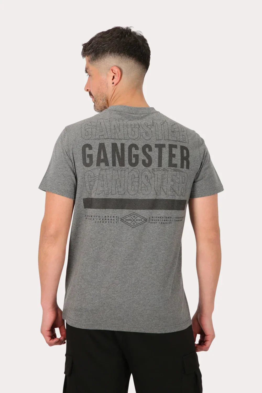 Polera Mc Básica Arpoa Gris Gangster - Gangster