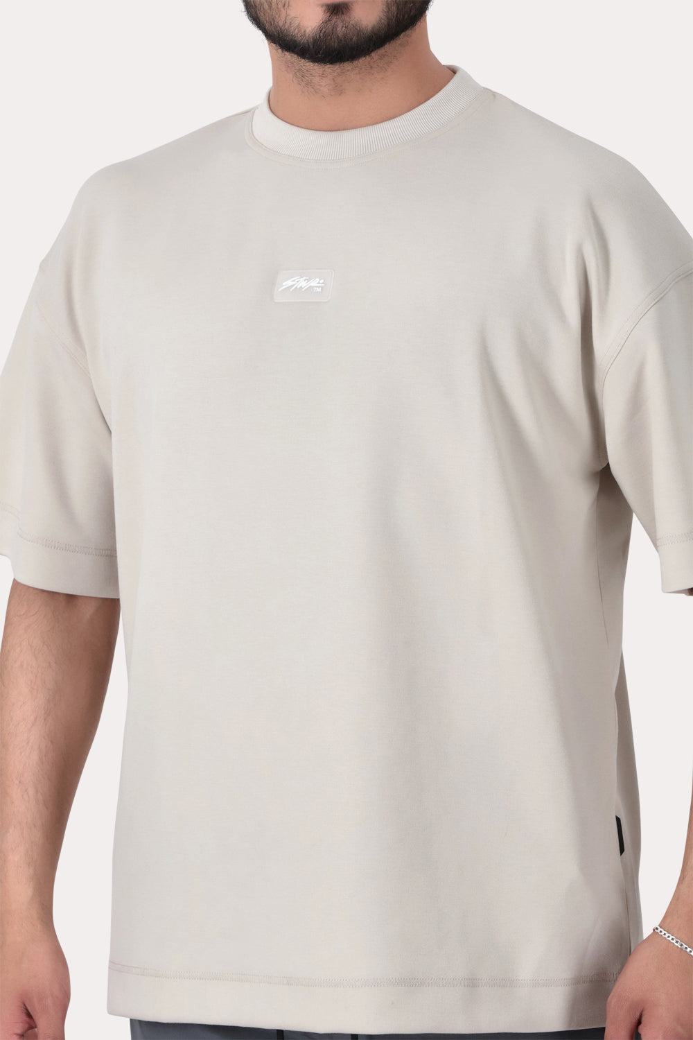 Polera Manga Kul Corta  Gris Overcore-4