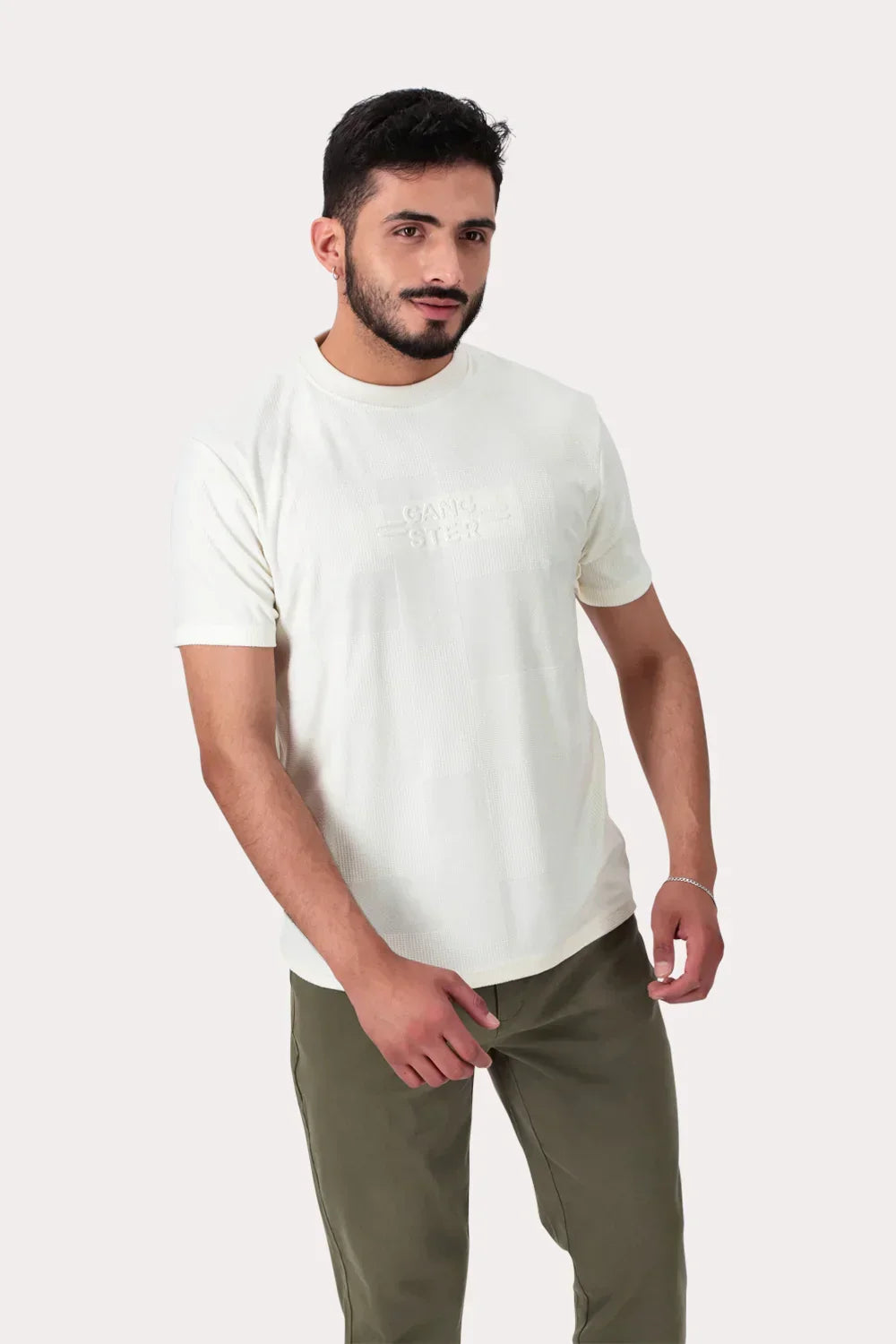 Polera Mc Jaquard 135 St Beige - Gangster