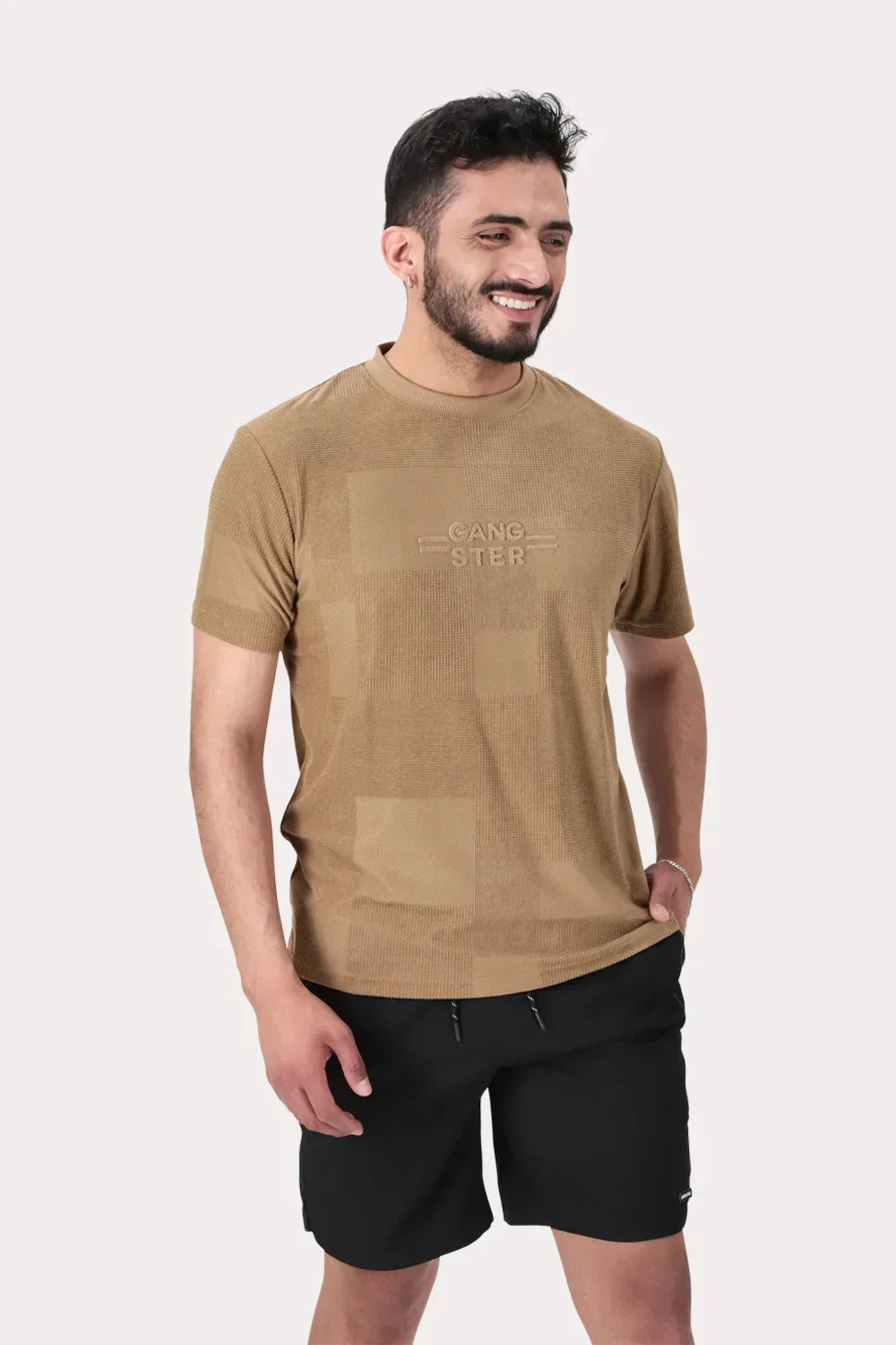 Polera Mc Jaquard 135 St Café - Gangster