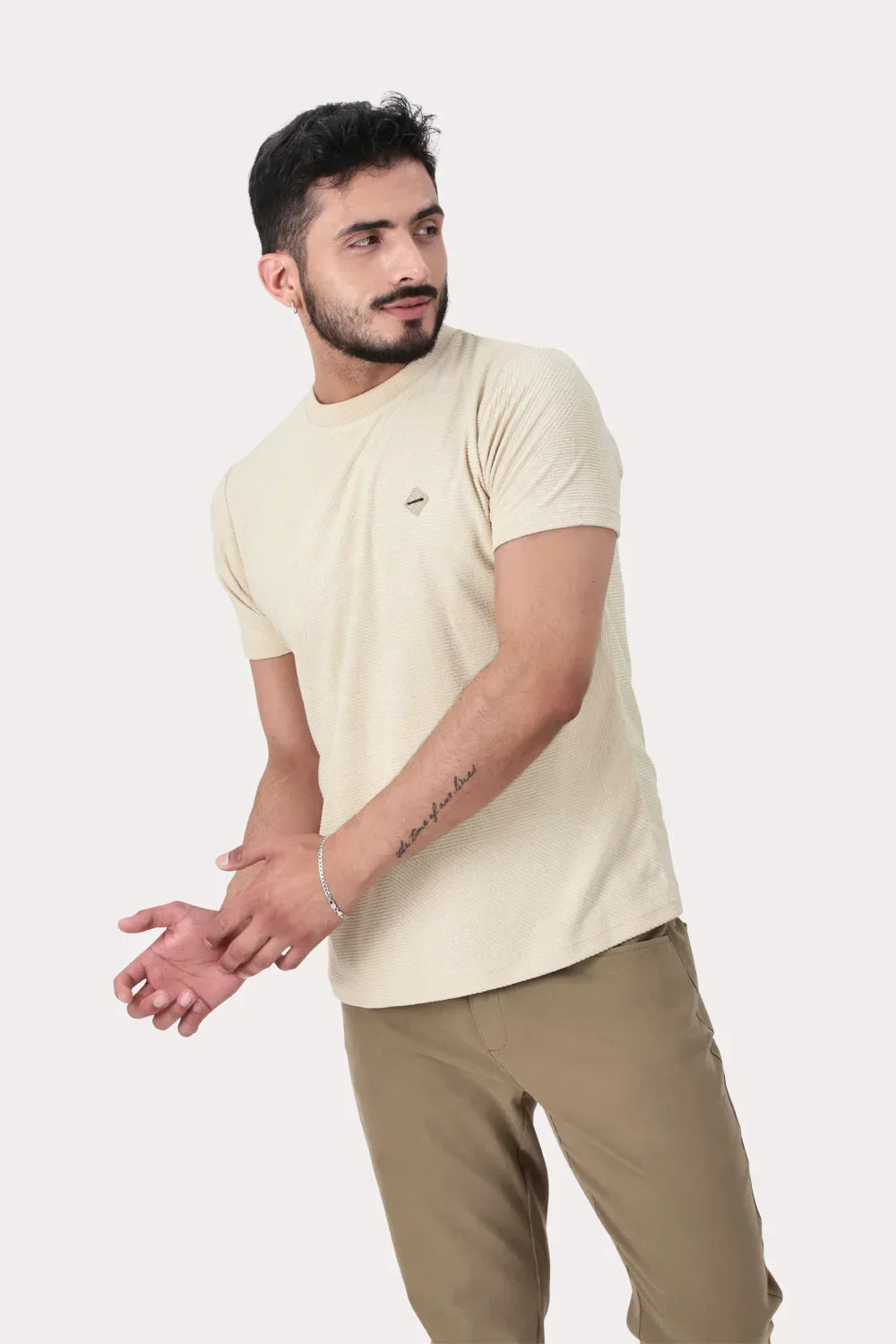 Polera Mc Jaquard Coney Beige - Gangster