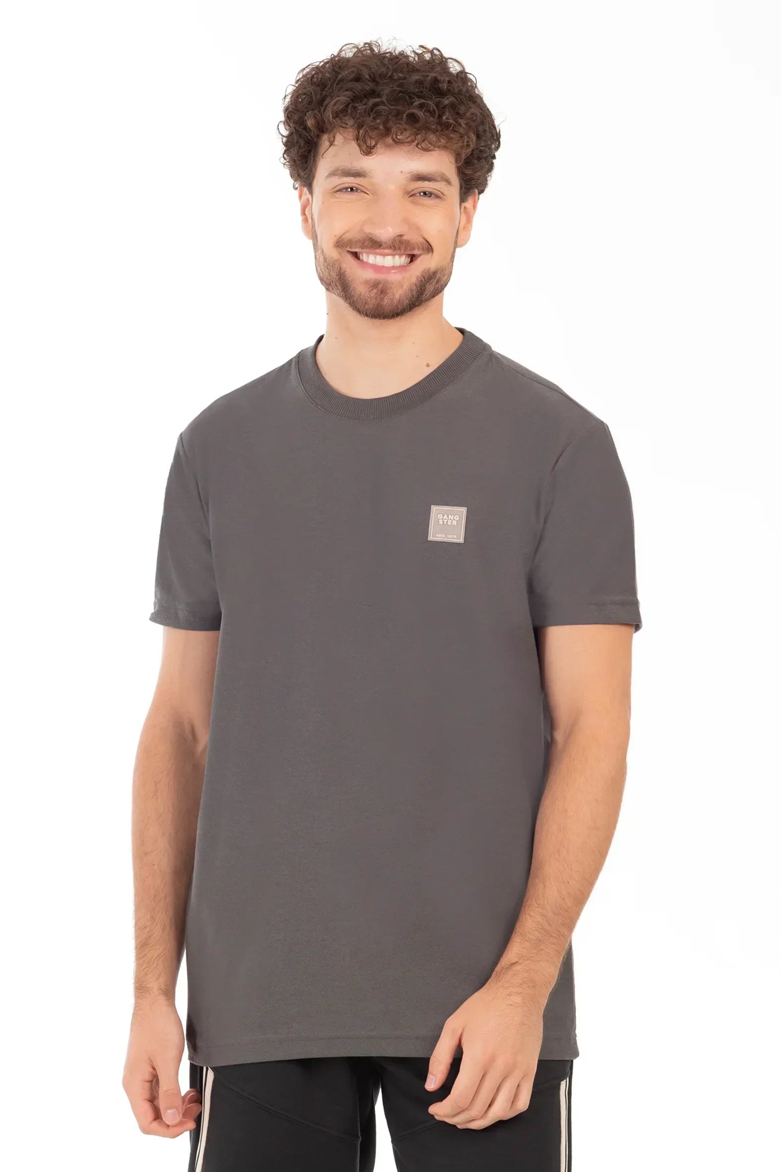 Polera Mc Textura Franklin Grafito - Gangster