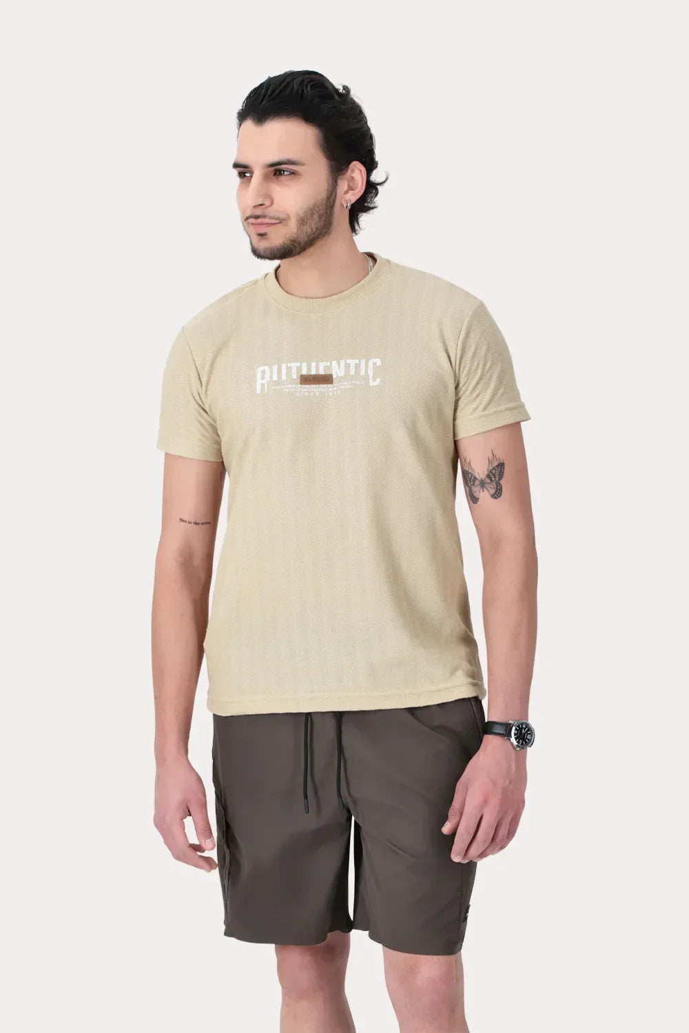 Polera Mc Textura Bedford Beige - Gangster