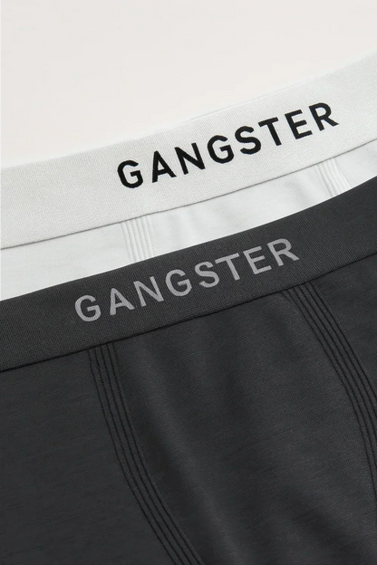 Calzoncillo Calzoncillo Poliamida Duo Gris/Blanco - Gangster