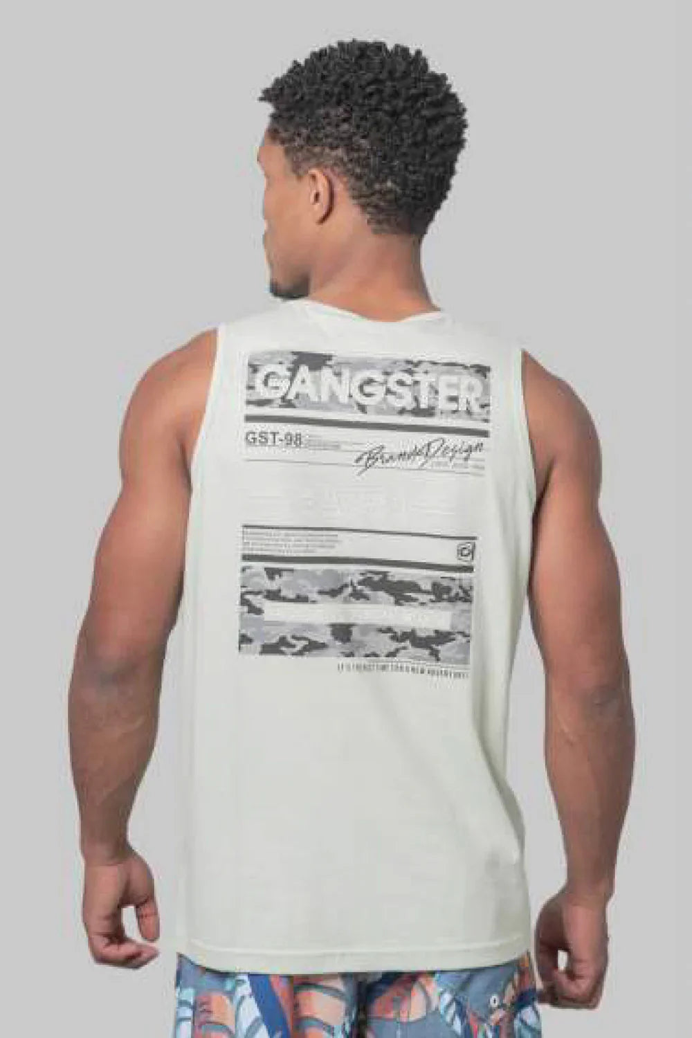 Polera Sm Camo Verde Gangster - Gangster