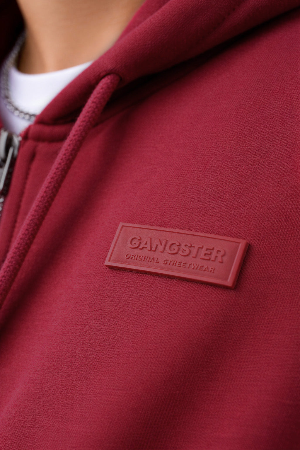 Poleron Fullzipper Passage Rojo-4