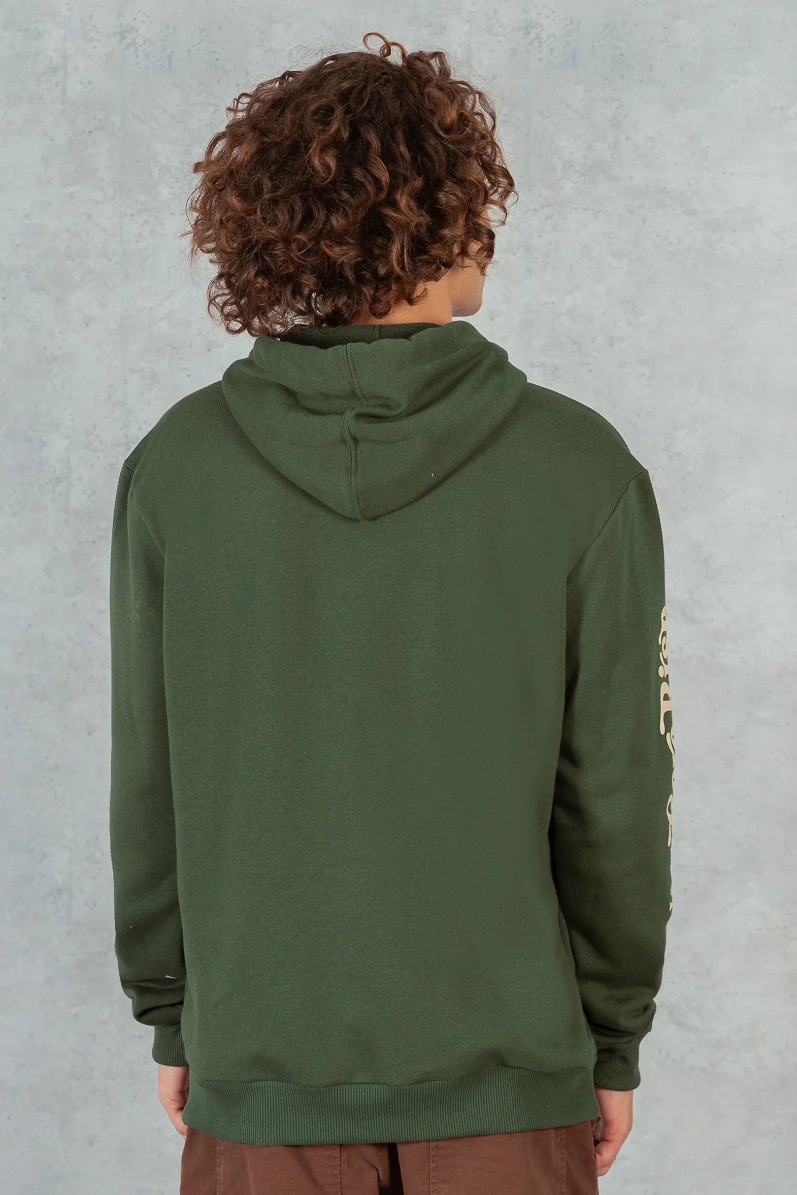 Poleron Hoodie Fleece CoreX Verde Overcore - Gangster