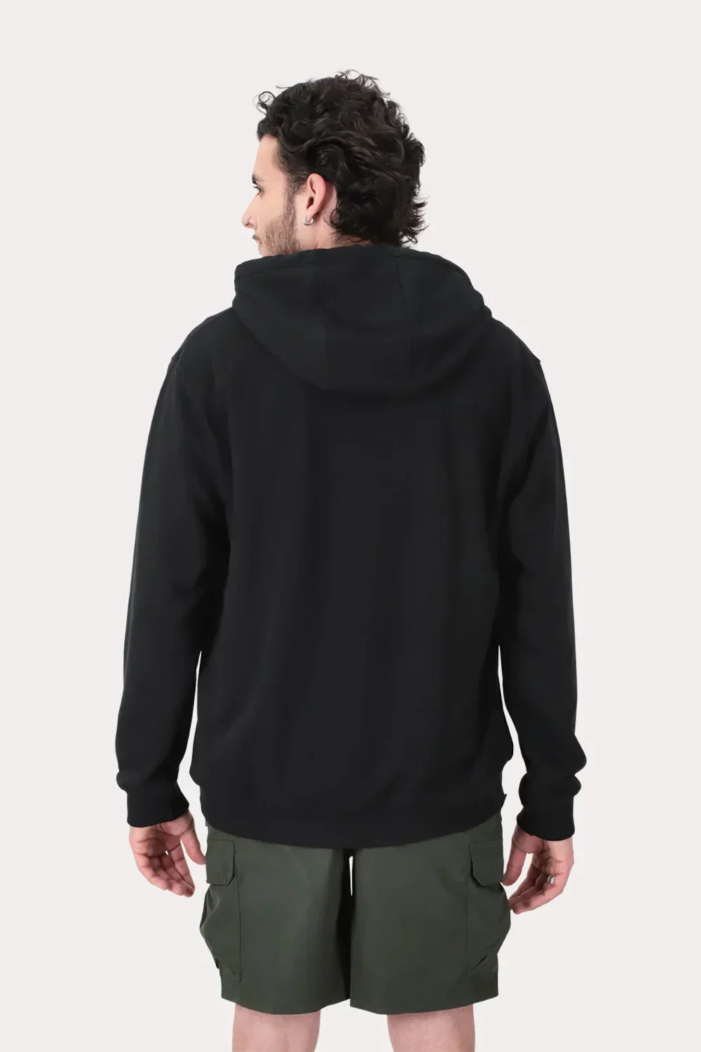 Poleron Hoodie Fleece Astoria Negro - Gangster