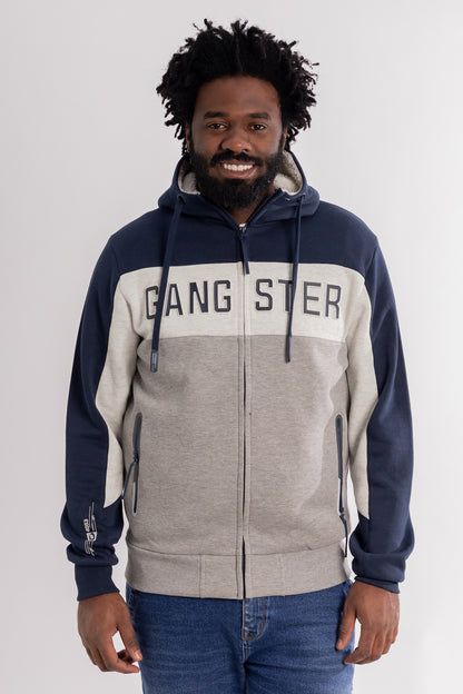 Poleron Full Zipper Radiant Azul Gangster