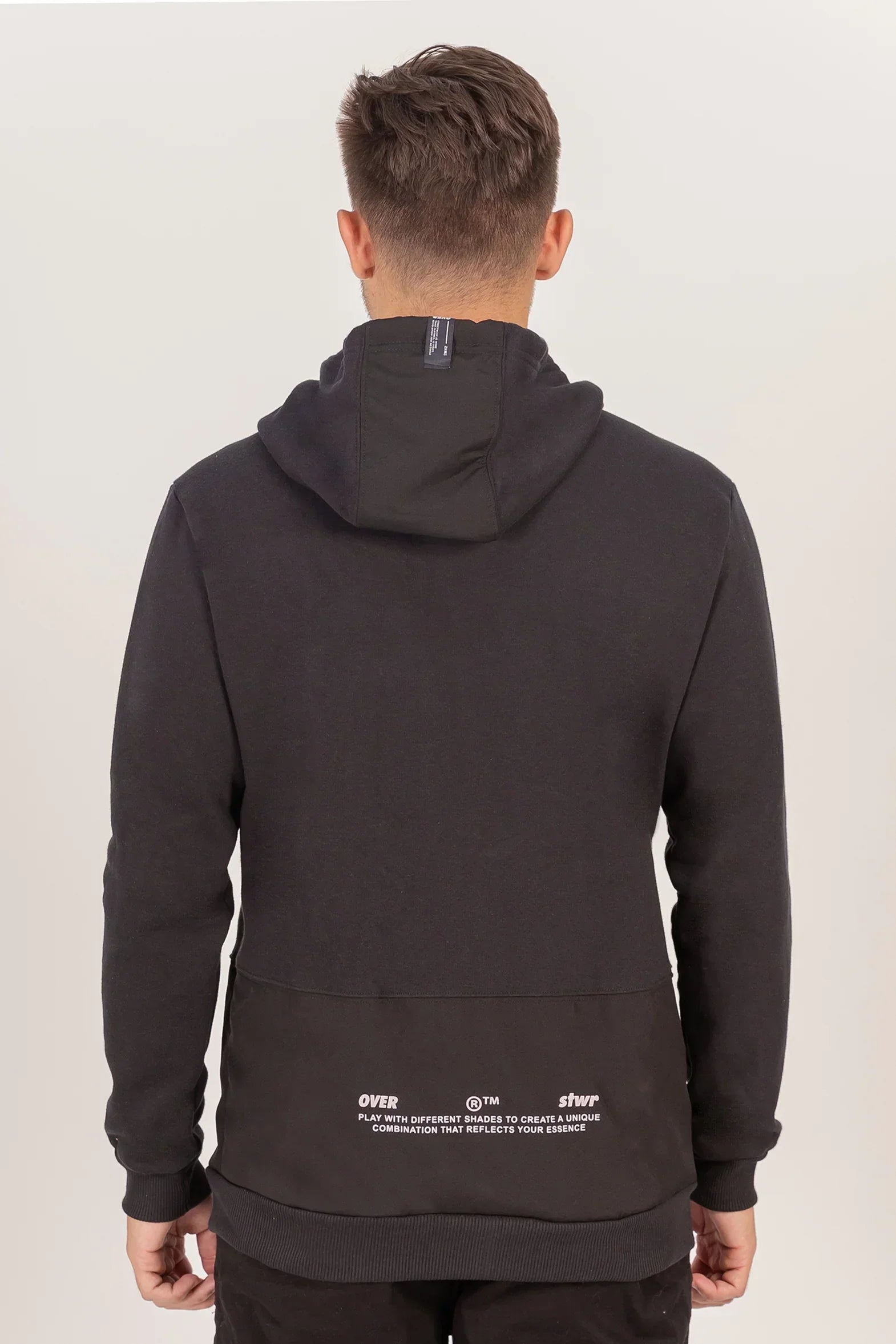 Poleron Full Zipper Fleece Titan Negro Overcore - Gangster