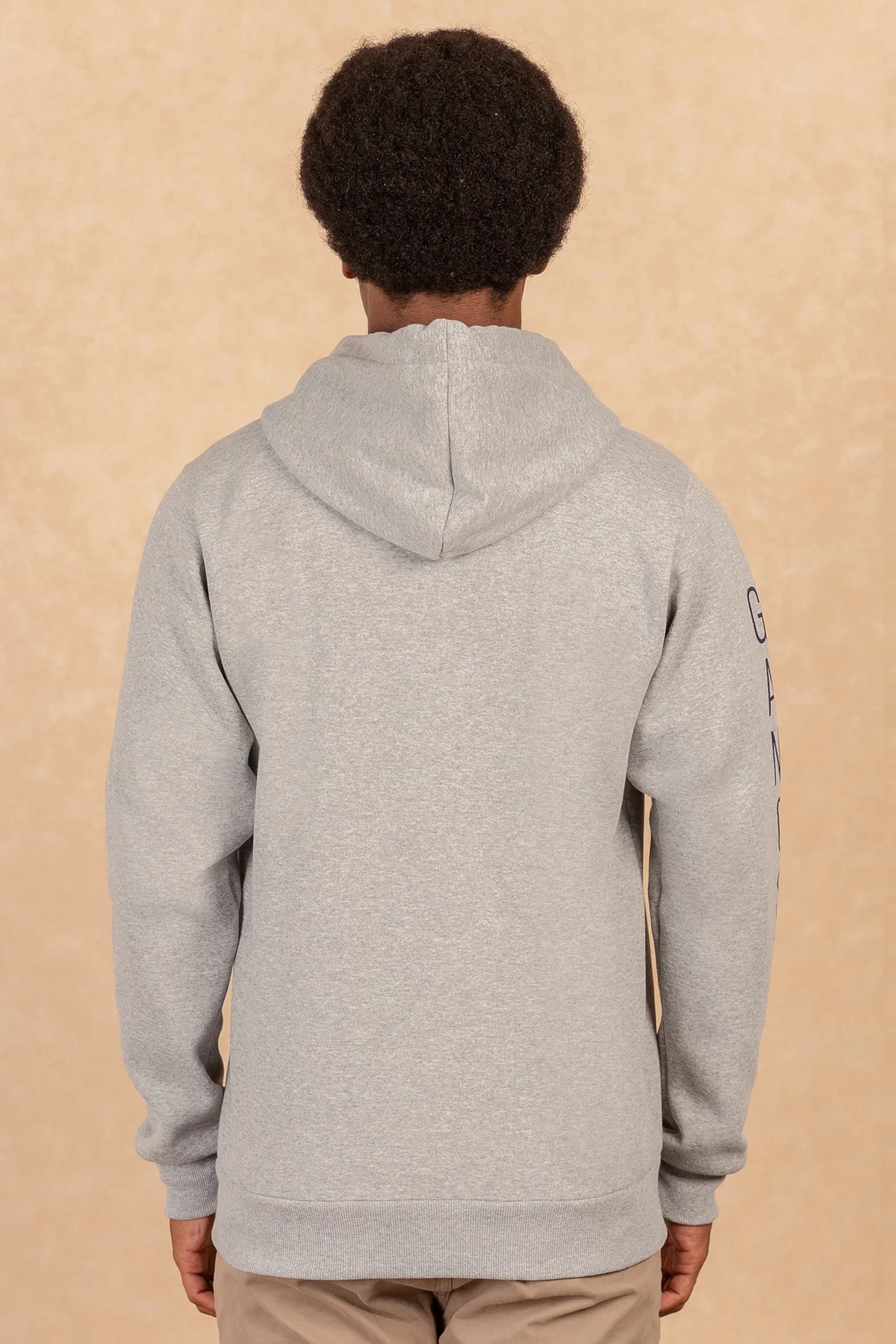 Poleron Full Zipper Fleece Border Azul Marino Gangster - Gangster