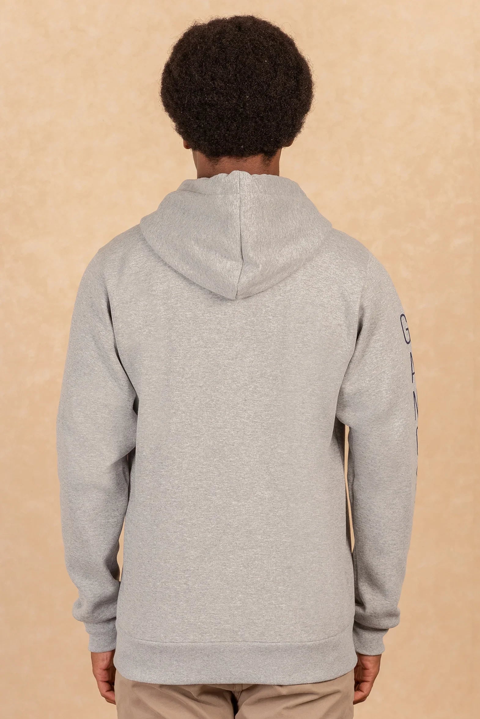 Poleron Full Zipper Fleece Border Azul Marino Gangster - Gangster