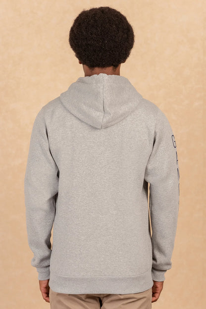 Poleron Full Zipper Fleece Border Azul Marino Gangster - Gangster