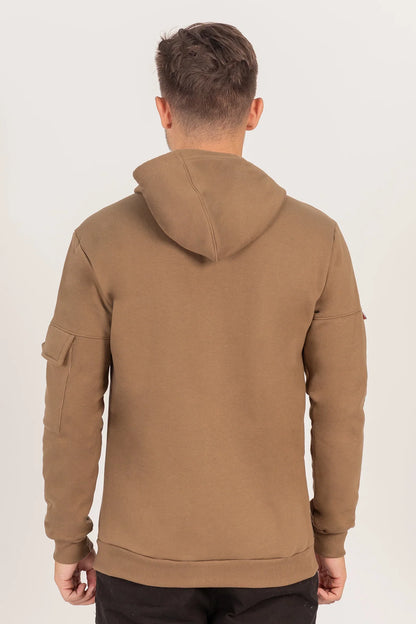 Poleron Full Zipper Fleece Carg Café Overcore - Gangster