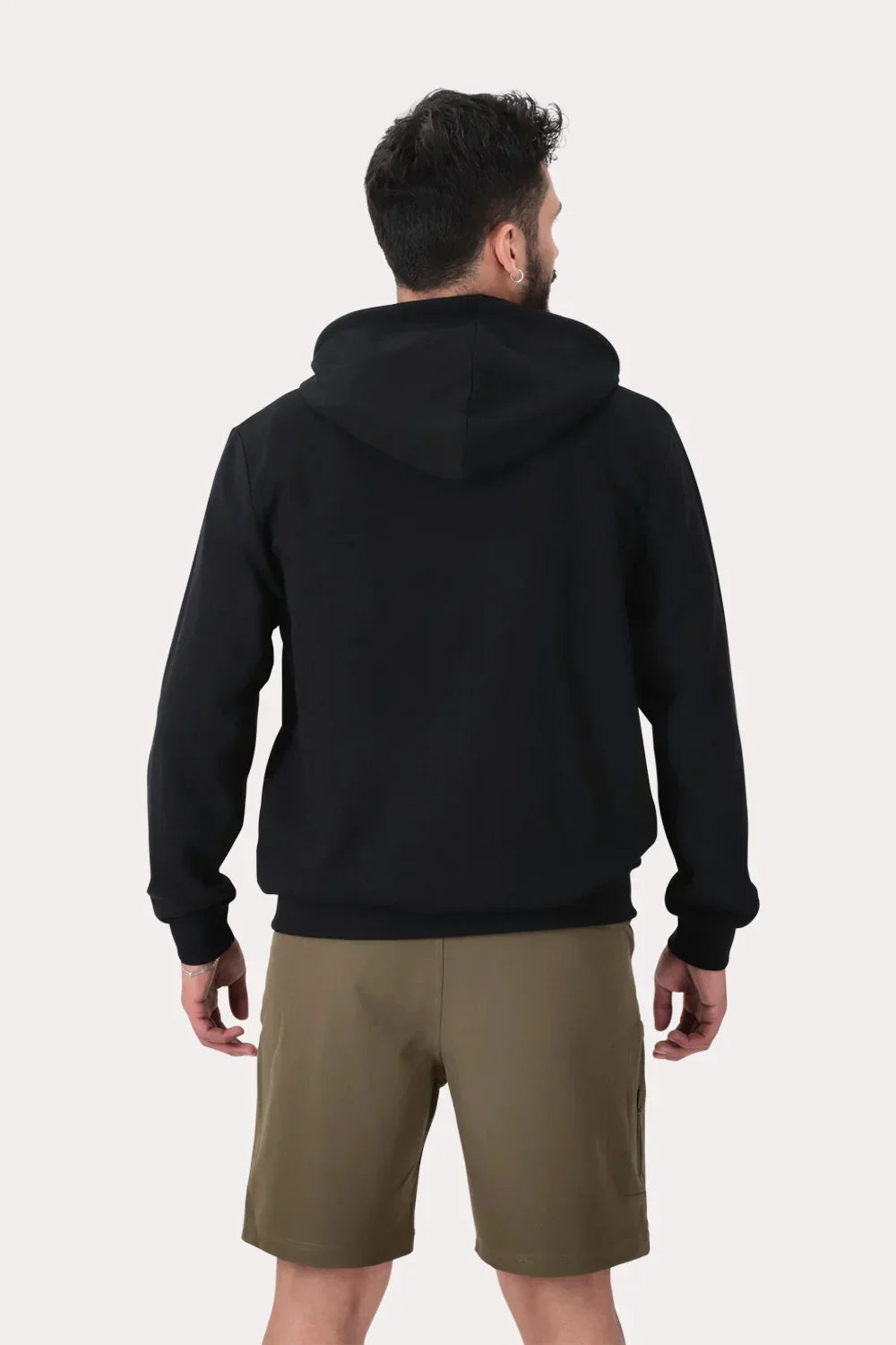 Poleron Full Zipper Fleece Logan Negro - Gangster