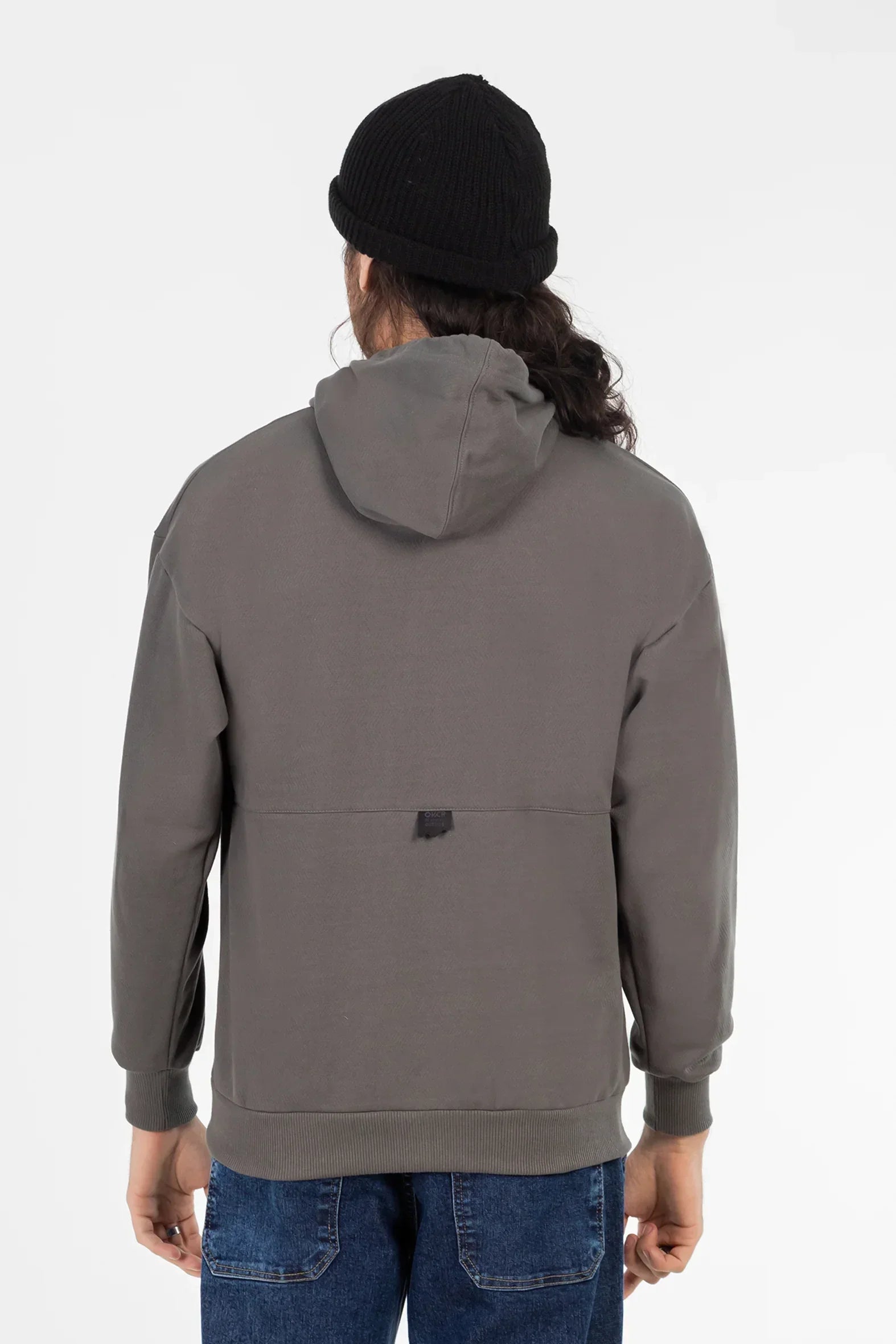 Poleron Full Zipper Fleece Peace Gris Overcore - Gangster