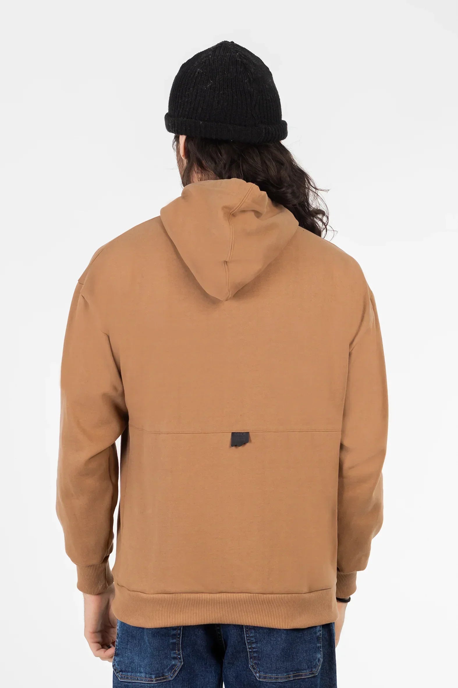 Poleron Full Zipper Fleece Nolus Beige Overcore - Gangster