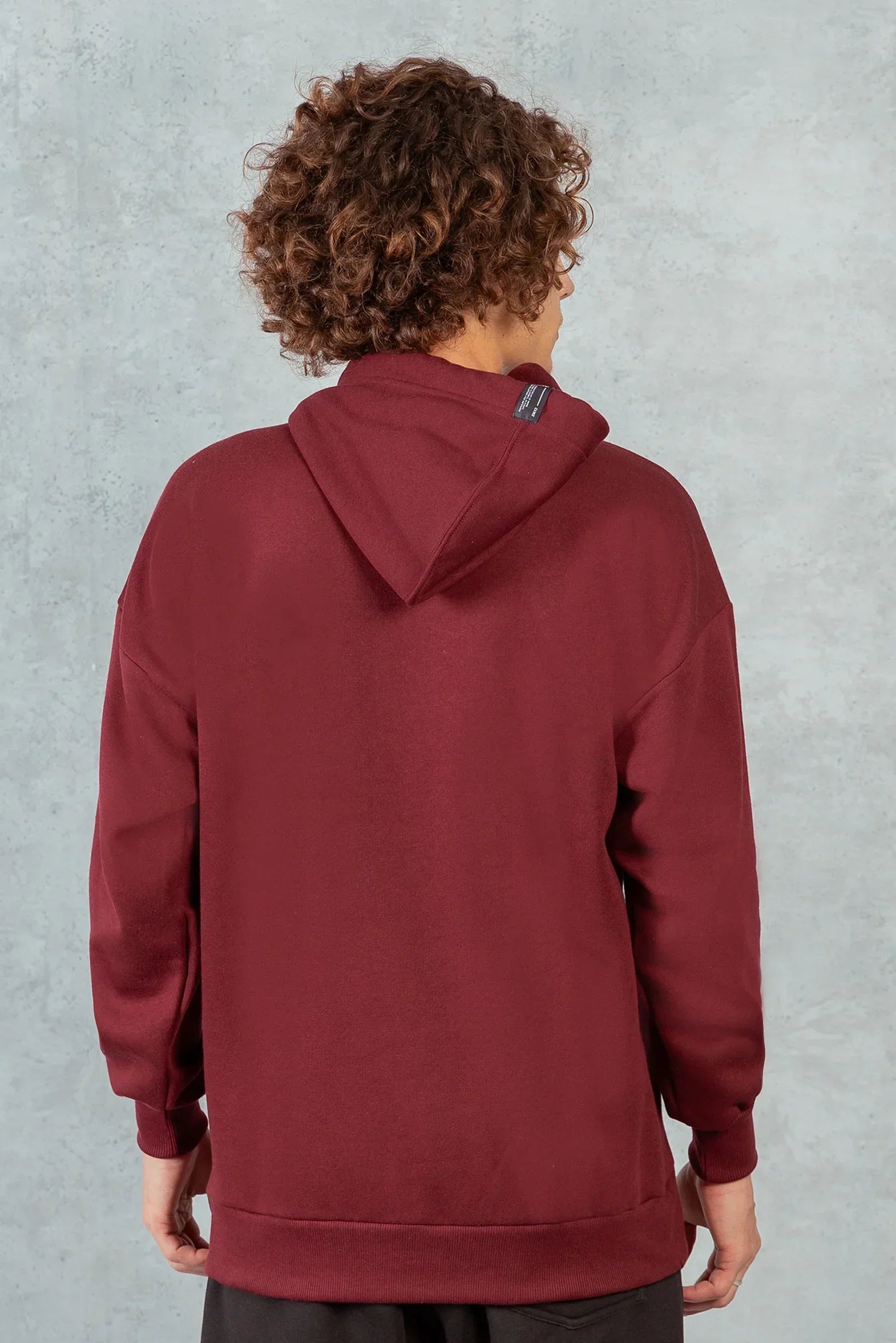 Poleron Hoodie Fleece Brute Rojo Overcore - Gangster