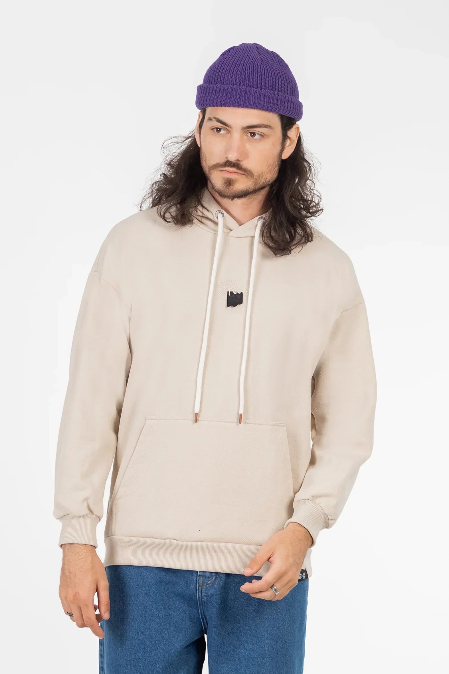 Poleron Hoodie Fleece Clean Arena Overcore - Gangster