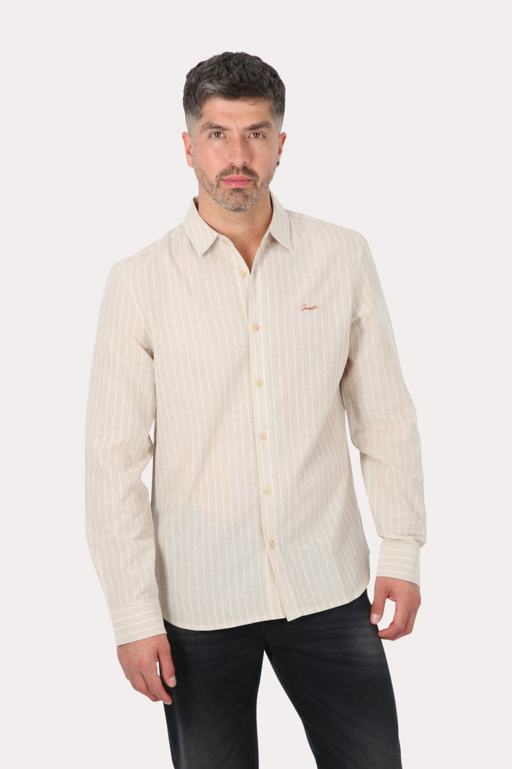 Camisa ML Fake Linho Pequi Arena Gangster-1