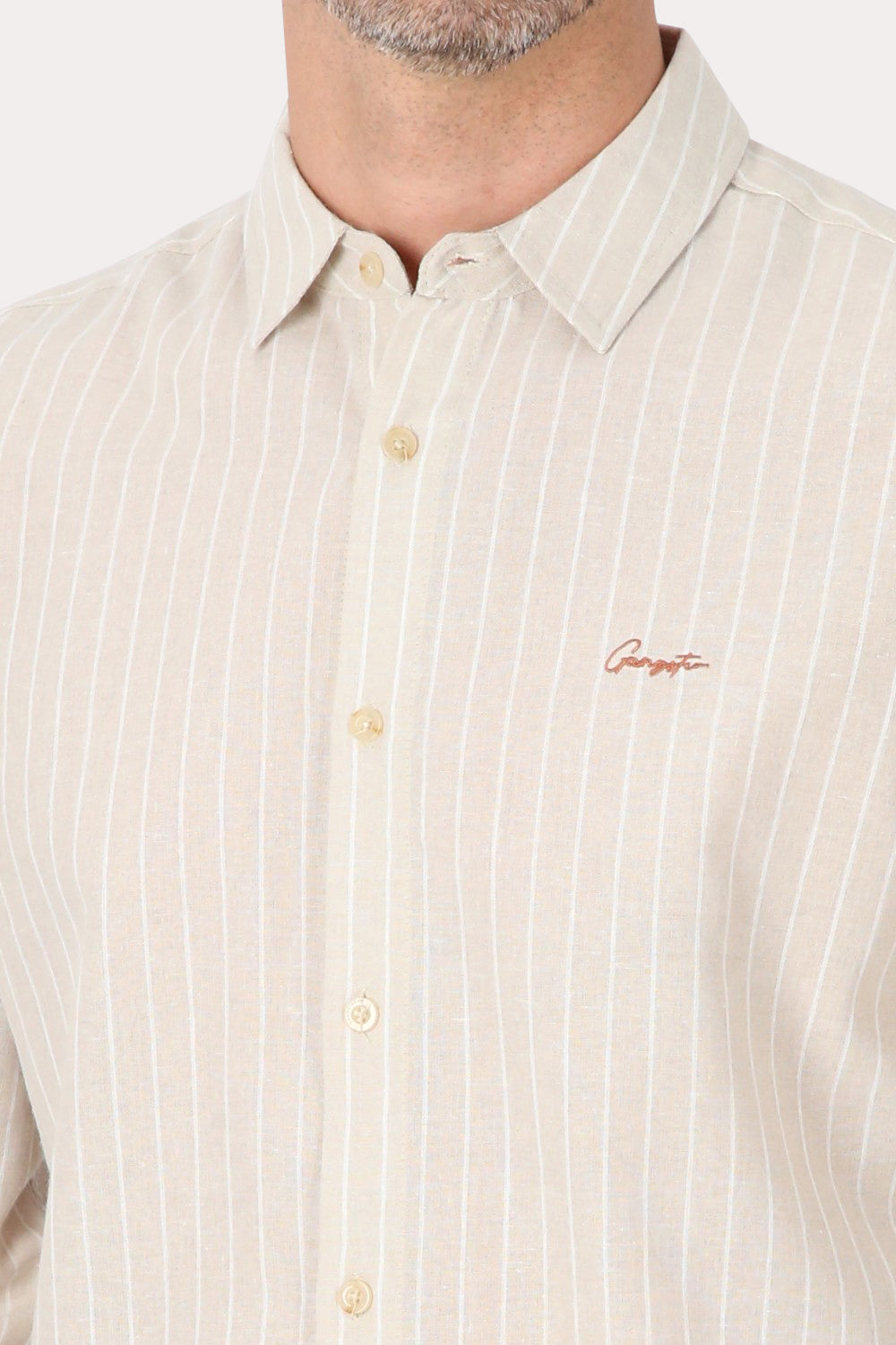 Camisa ML Fake Linho Pequi Arena Gangster-3